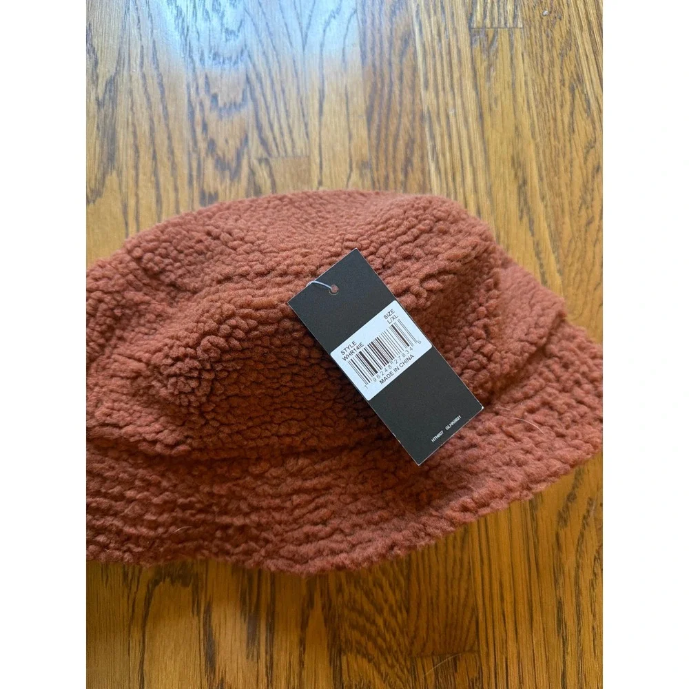 Dickies Mens Sherpa Fleece Bucket Hat Rust Orange WHR14IE L/XL NWT